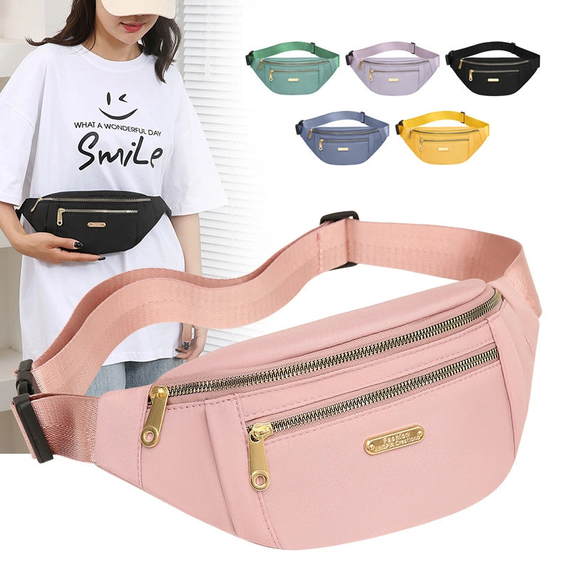 Women’s Waist Bag New Coin Purse Mobile Phone Bag Large Capacity Chest Bag Outdoor Sports Running Multifunctional Chest Bag