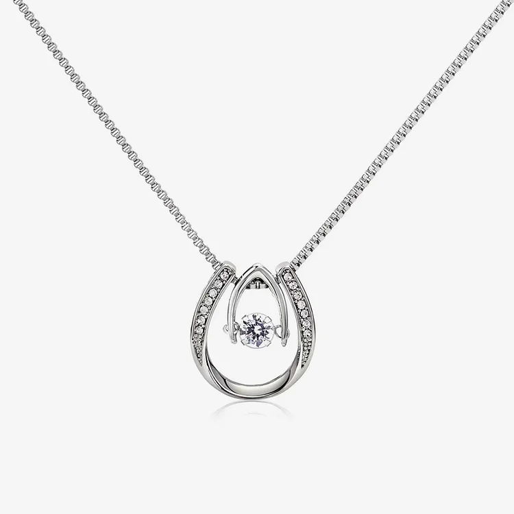 For Unbiological Daughter - We're Forever Linked Together Heartbeat Necklace