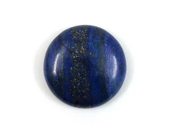 pornhint Pornhint 25mm Dyed Lapis Lazuli round flatback natural gemstone cab cabochon