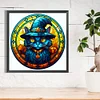 (50*50cm)Stained Glass Halloween - Full Round Drill Diamond Painting