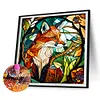 4pcs Diamond Painting -DIY Round Drill Fox Owl Lion Panda