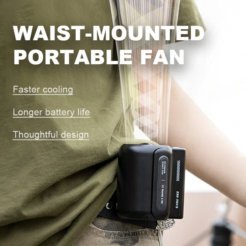 Waist-Mounted Portable Fan