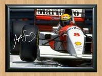 Ayrton Senna 1990 Monaco Signed Autographed Photo Poster painting Poster Print Memorabilia A2 Size 16.5x23.4