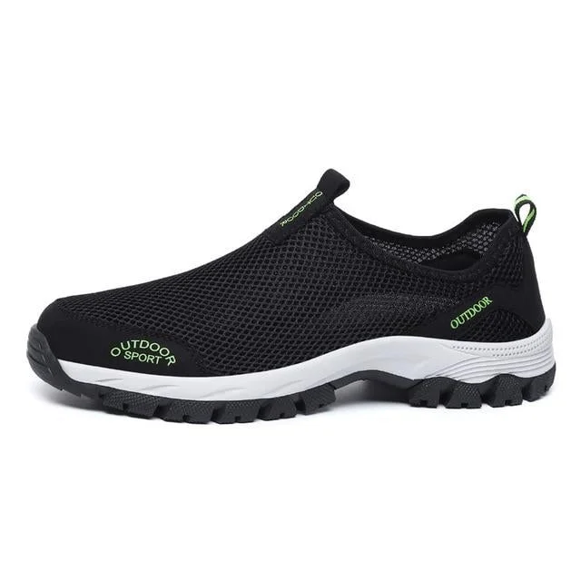Men Comfortable Casual Shoes Slip-On Breathable Air Mesh Flats Trainers Sneakers Water Loafers