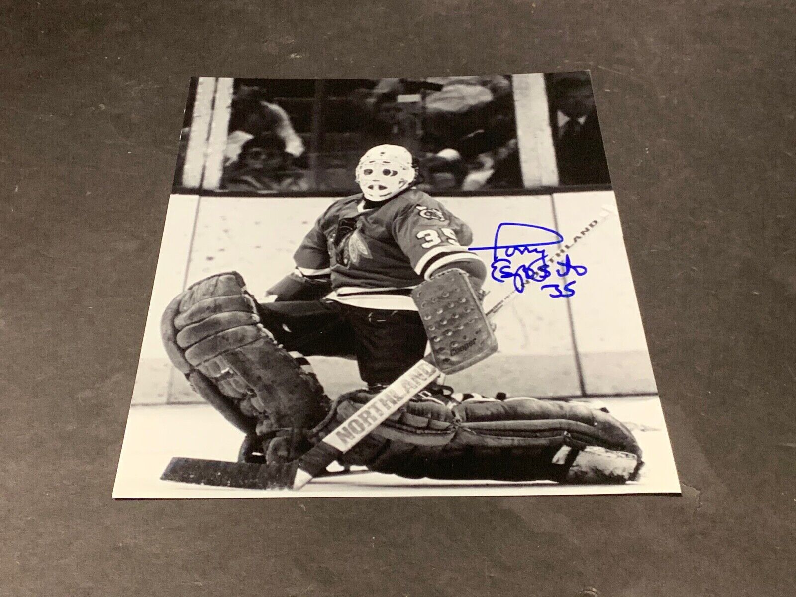 Tony Esposito Chicago Blackhawks Autographed Signed 8x10