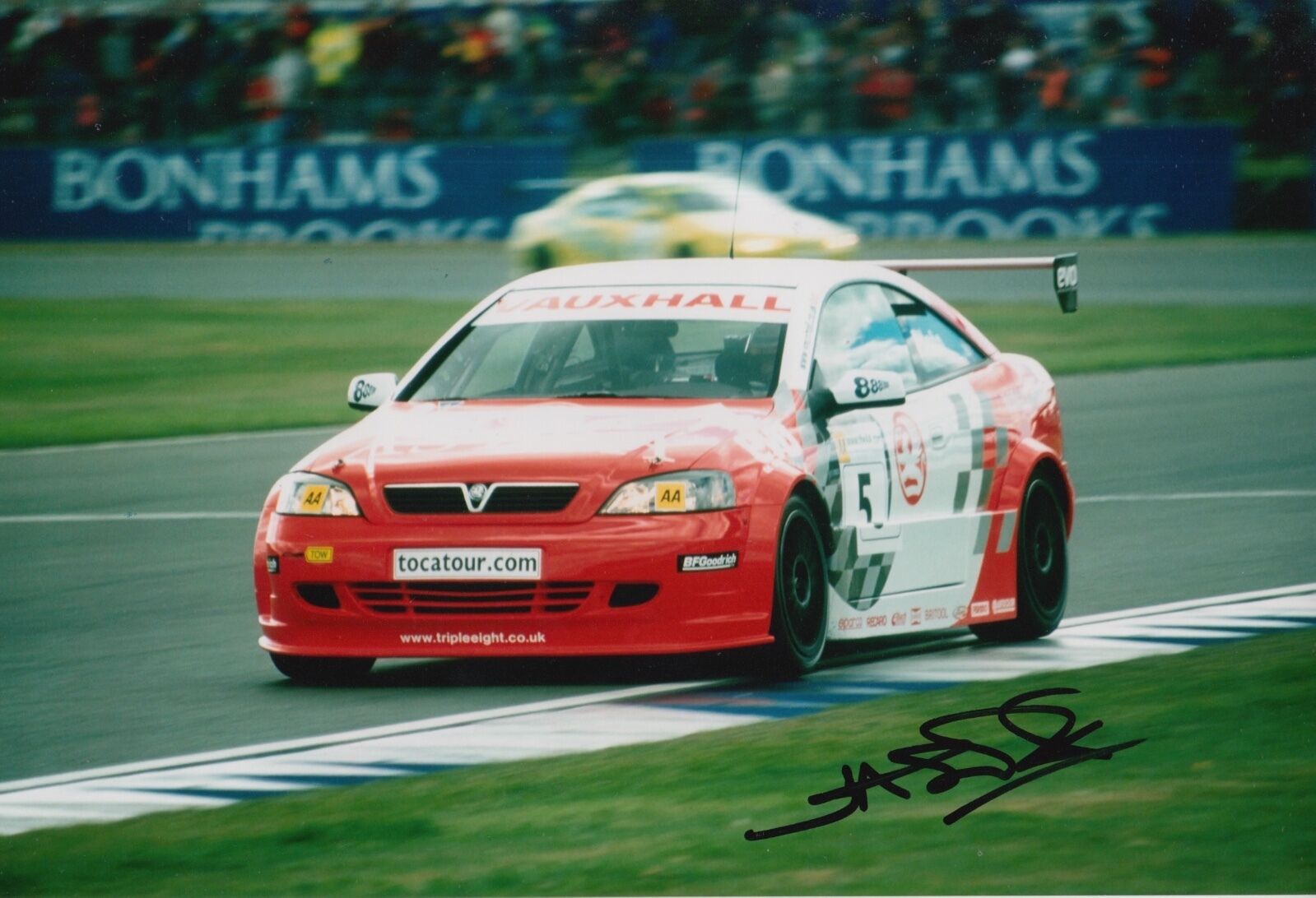 Jason Plato Hand Signed Vauxhall 12x8 Photo Poster painting Touring Cars 2.