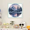 Round Four Seasons-Winter-14CT Stamped Cross Stitch 33*33cm/12.99*12.99in tapestrymarket