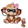 Glasses Holder for Table Decor Crystal Drill Handmade Wood Monkey DIY Diamond Art Special Shaped Glasses Holder for Table Decor Crystal Drill