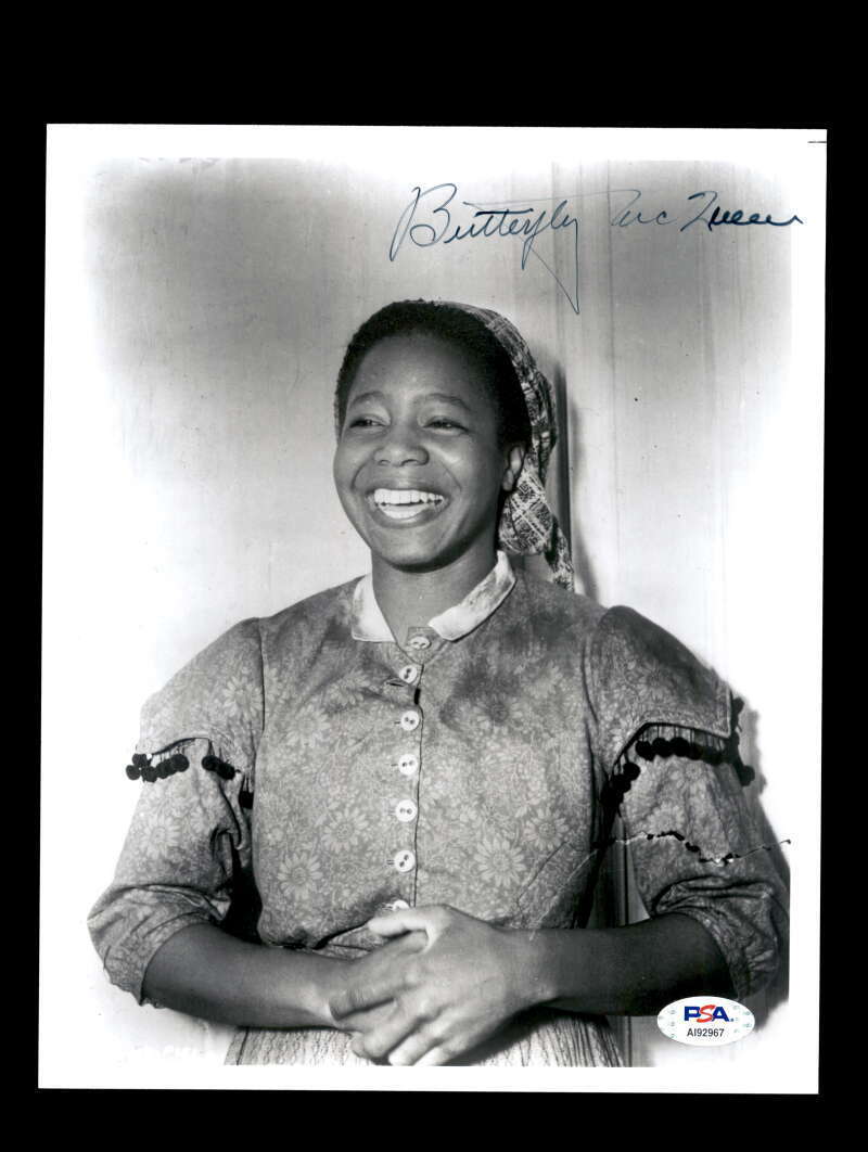 Butterfly McQueen PSA DNA Coa Signed 8x10 Gone With The Wind Photo Poster painting Autograph