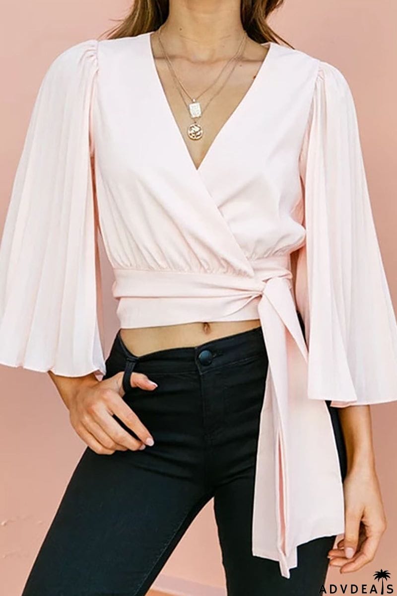 Dance All Night Kimono Sleeve Wrap Top