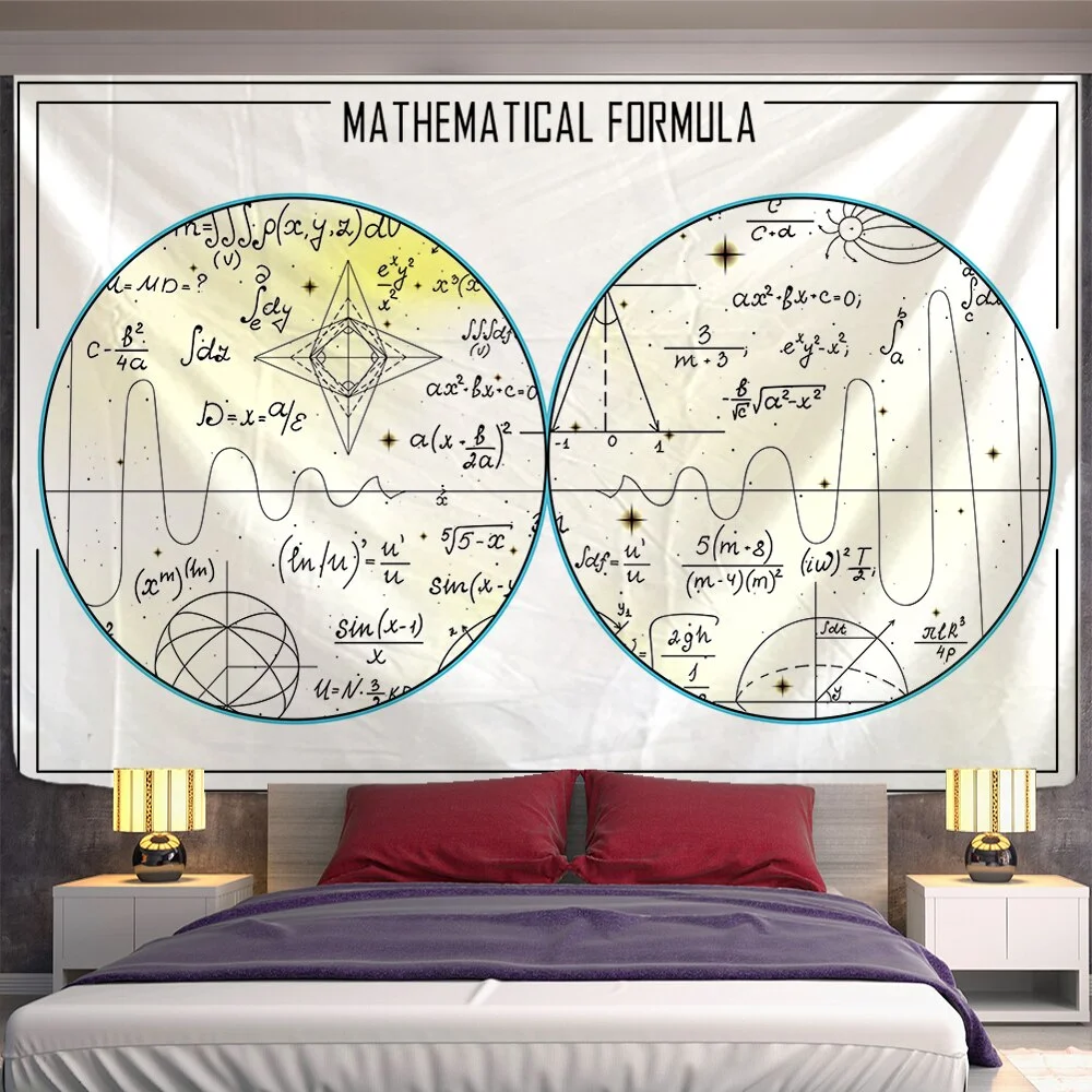 Sun Constellation Compass Mandala Tapestry Wall Hanging Celestial Wall Tapestry Hippie Wall Carpets Dorm Decor Psychedelic Tape