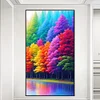 Diamond Painting-DIY Full Round Drill Rainbow Forest(70*40 CM)