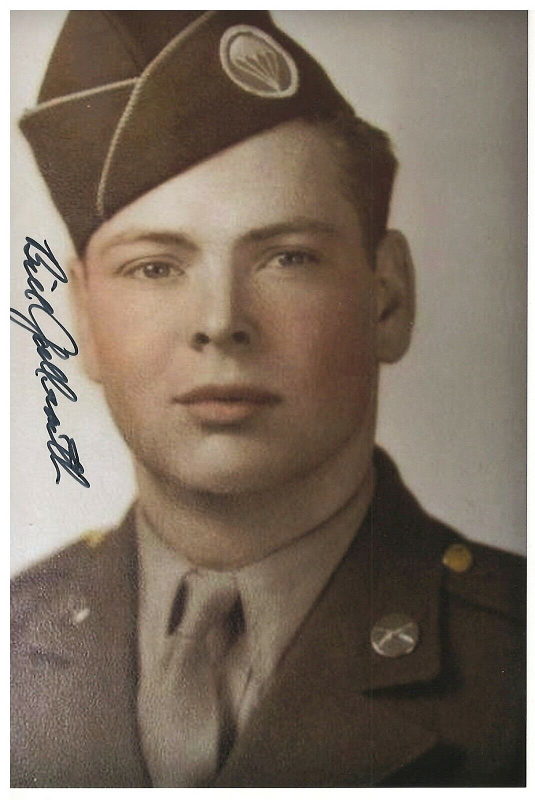 BILL GALBRAITH 101ST AIRBORNE 506 PIR D-DAY,MARKET GARDEN VETERAN SIGNED Photo Poster painting