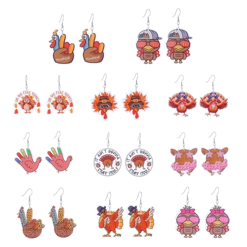 1 Pair Cute Funny Streetwear Geometric Arylic Copper Earrings
