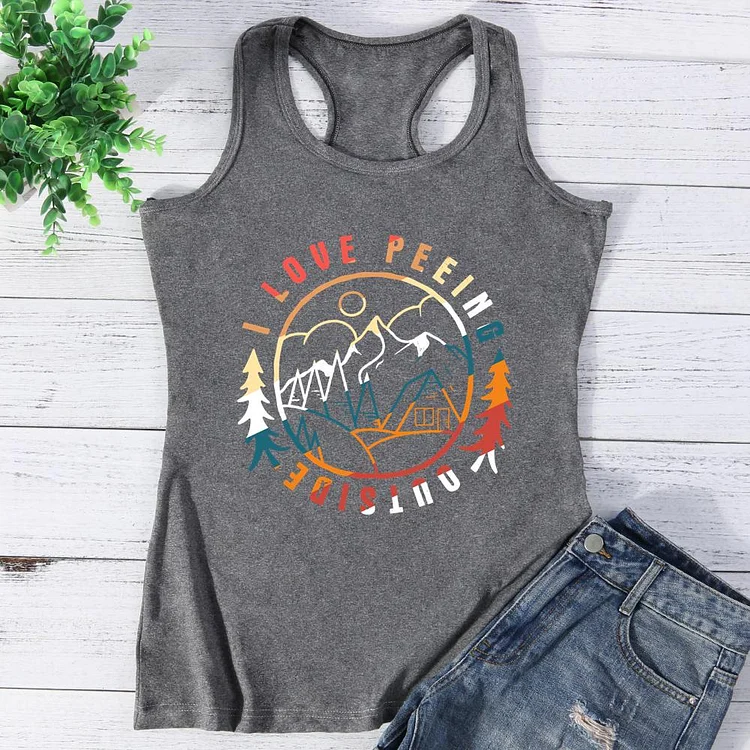 I Love peeing outside Vest Tank Top-0025811
