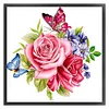 (Multi-Style) Flowers And Butterfly-11CT Stamped Cross Stitch 40*40cm/15.75*15.75in