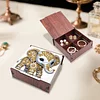 Diamond Painting Wooden Elephant 4 Slots Diamond Painting Storage Box for Adult Beginner