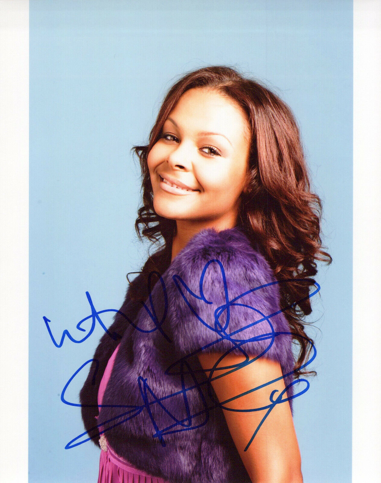 Samantha Mumba glamour shot autographed Photo Poster painting signed 8X10 #9