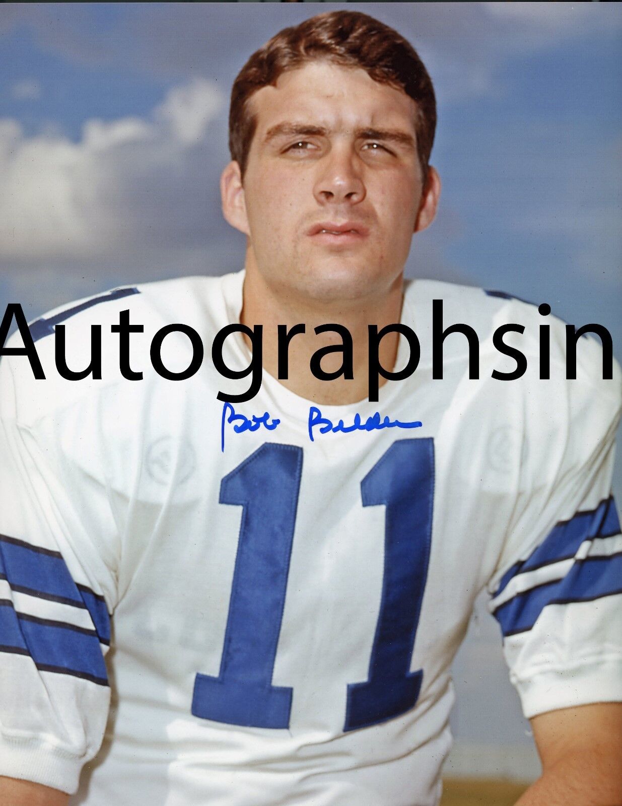 Bob Belden autographed 8x10 Dallas Cowboys Private Signing Notre Dame