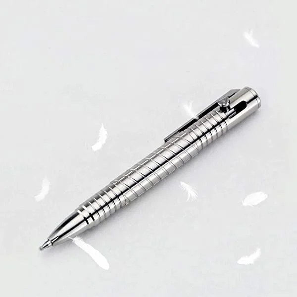 Mini Titanium Gun Bolt Pen: EDC Keychain Pen for Travel, Signatures & More!