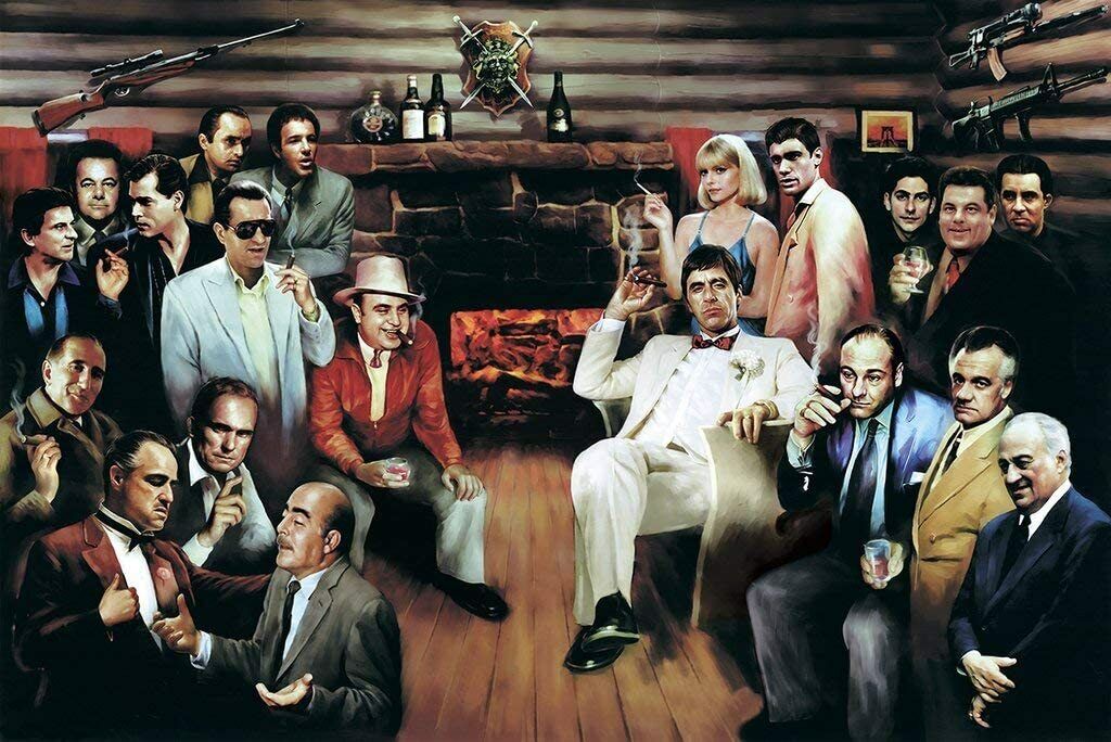 MAFIA WISE GUYS WANTED POSTER 8.5X11 Photo Poster painting PICTURE MOB MOBSTERS GANG GANGSTERS