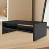 2-Tier Monitor Stand Riser with Phone Holder & Cable Management for Home Desktop