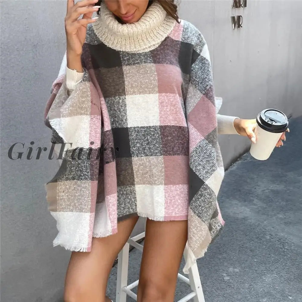 Turtleneck Knitted Women Sweater New Elegant Sweet Sweetshirts For Basic Soft Top Jumper Sexy Woman
