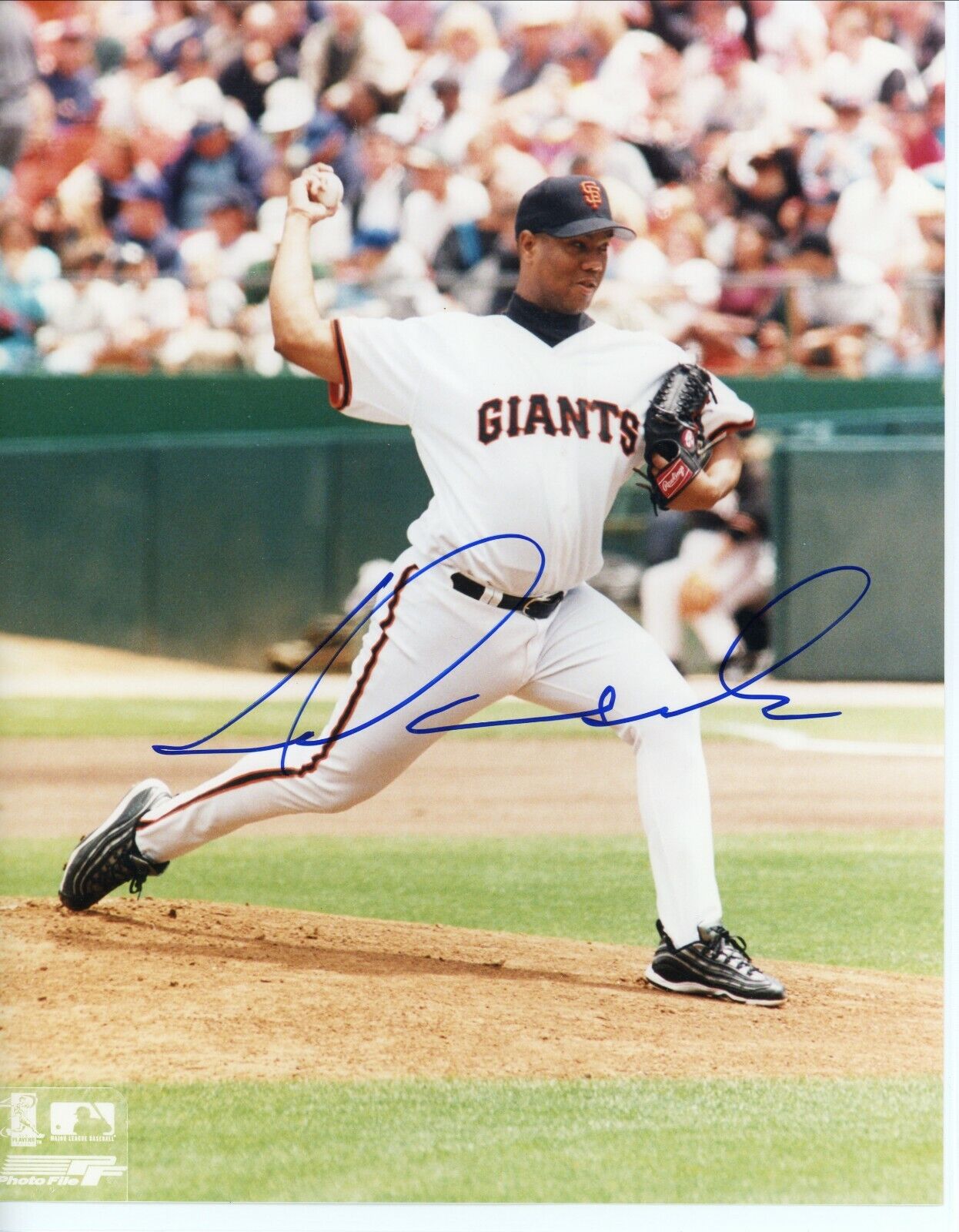 Livan Hernandez SF Giants Marlins Signed Autographed 8x10 Glossy Photo Poster painting COA