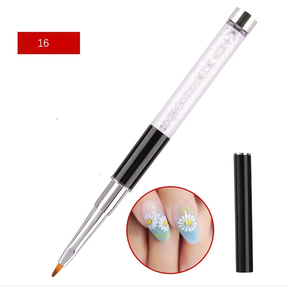 16 Types Nail Art Painting Brush UV Gel Extension Builder Carving Drawing Pen Crystal Diamond Handle Manicure Salon Tools NEW-Nail Inspo