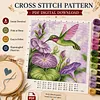(PDF Pattern) Hummingbird 11CT PDF Cross Stitch Pattern Instant Digital Download Counted Printable 14.17x18.11inch