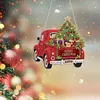 Crystal Diamond Painting Ornament Christmas Truck for Adults 7.87x7.87in