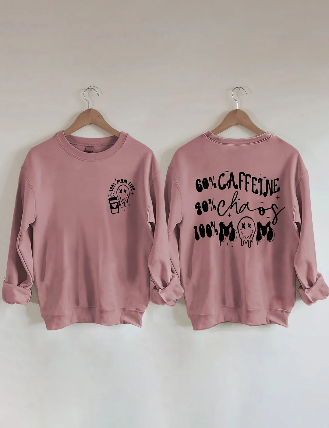 Caffeine And Chaos Mom Sweatshirt