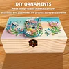 5D DIY Diamond Painting Handmade Wood Storage Box Crystal Storage Case (Guitar)