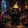 Gothic Witch Hat Night Light Halloween Decorations Colorful Wizard Hat Lamp