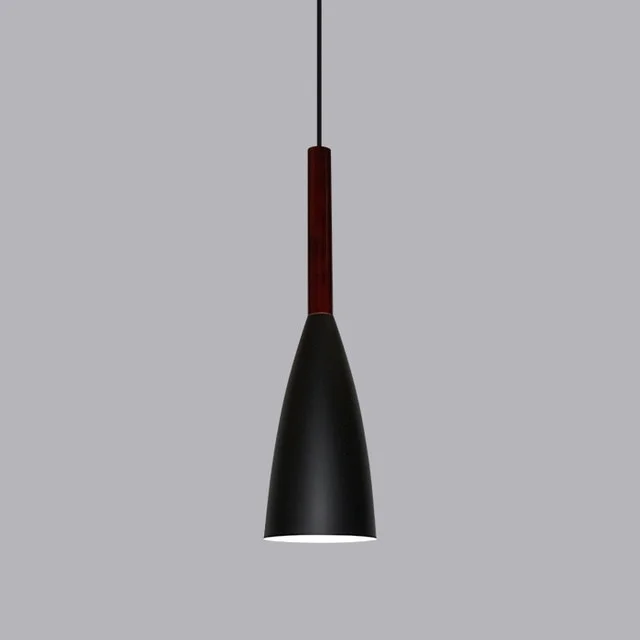 Wood Pendant Lights E27 LED Modern Hanglamp Nordic Lamp Living Room Restaurants Kitchen Dining Bar Droplight
