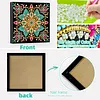 Neonfarbenes Mandala-Muster speziell geformte 5D-DIY-Teilbohrer-Diamanten-Punkte, Edelstein-Kunst-Kits mit Rahmen, Diamanten-Gem&auml;lde, Edelstein-Kunst 