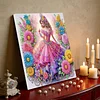 Framed Diamond Painting - Special Shaped - Girl (25x25cm)