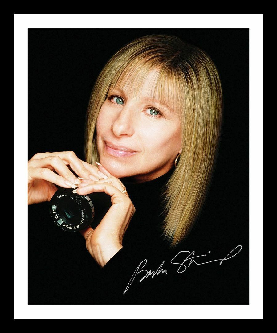 Barbra Streisand Autograph Signed & Framed Photo Poster painting 1