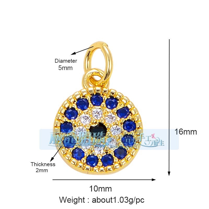 1 Piece Copper Devil’s Eye Pendant Jewelry Accessories