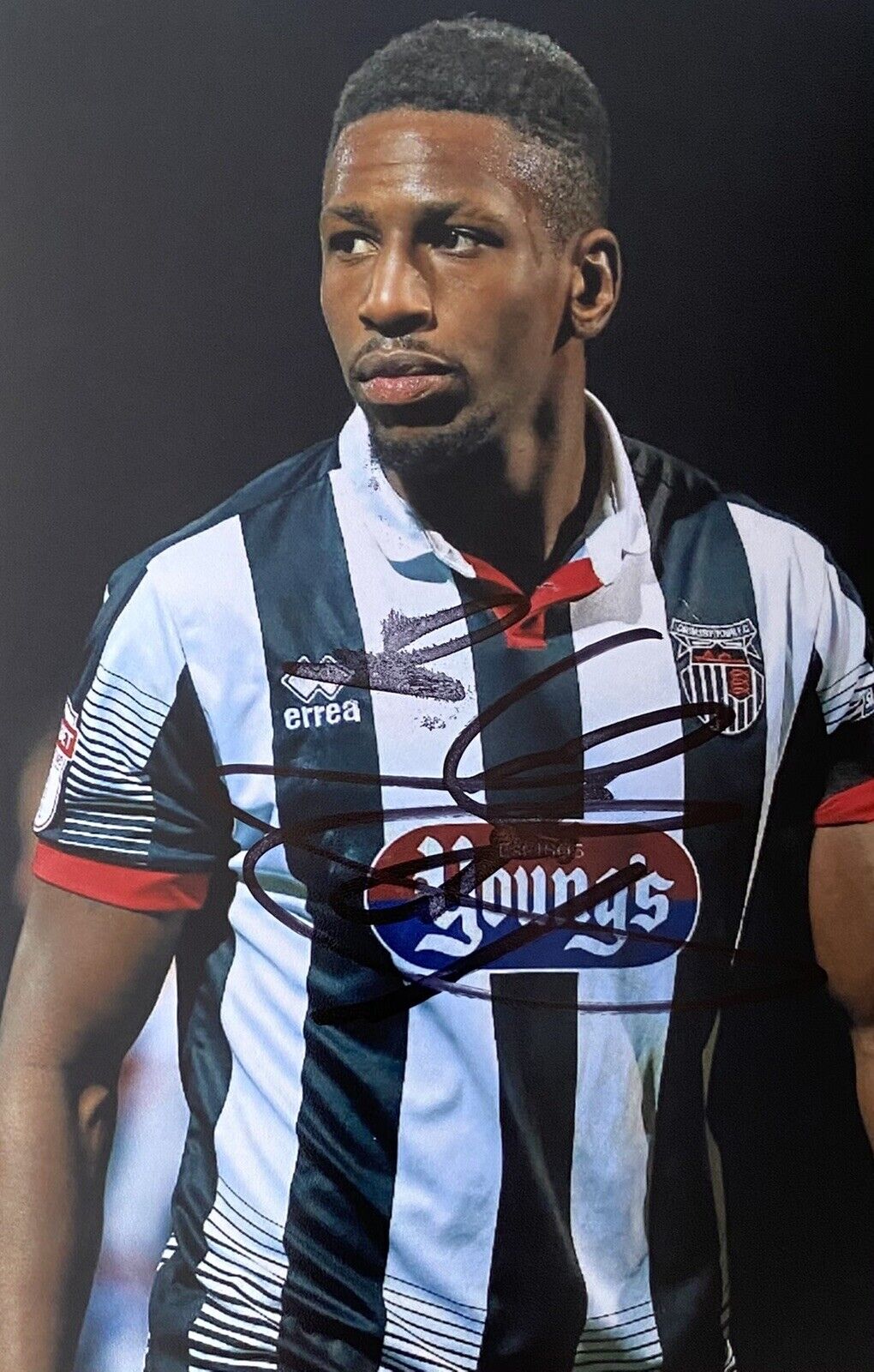 Omar Bogle Genuine Hand Signed Grimsby Town 6X4 Photo Poster painting