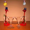 Original Retro Perpetual Motion Magic Straw Bird Science Miracle 2-Piece Set - Incredible Bird That Can Drink Water