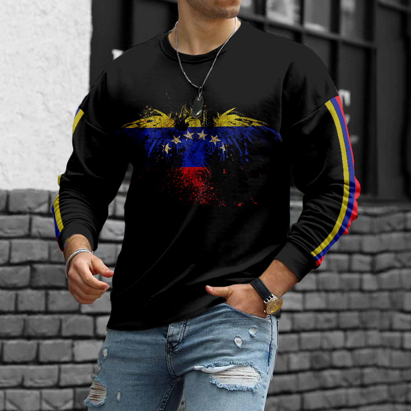 Men's Venezuelan Flag Inspired Comfy Sweatshirt artswardrobe