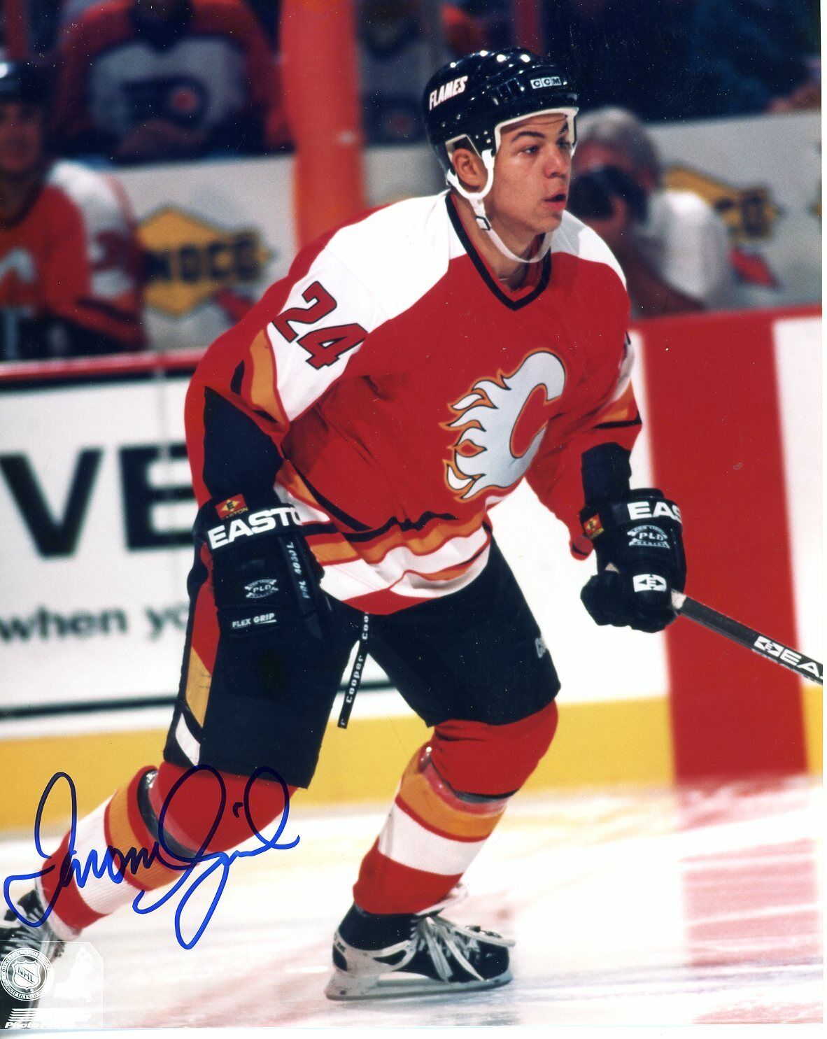 Jerome Iginla Autographed 8x10 Calgary Flames # S305