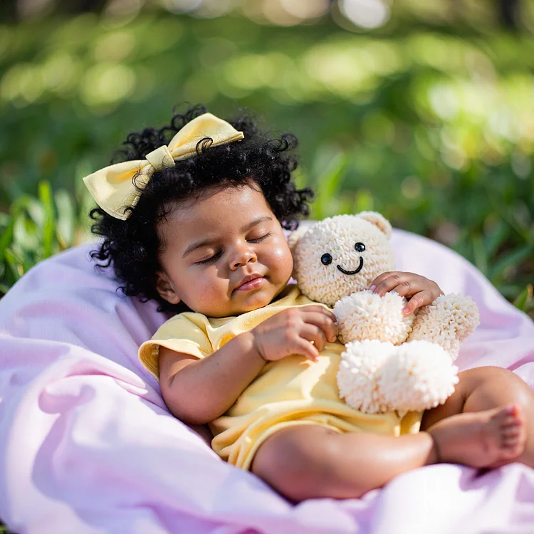 20" Lifelike Poseable Dolls Kids Play Gift Reborn African American Baby Doll Girl Krisara