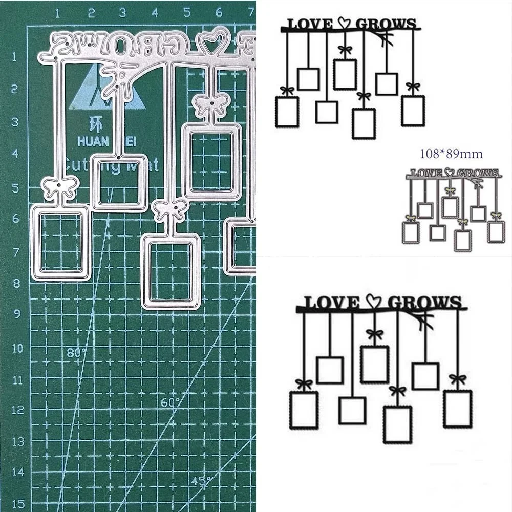Nigikala Windmill Neon Bamboo Banner Castle Tree Angel Wing Pumpkin Metal Cutting Dies Stencil DIY Scrapbooking Album Paper Card