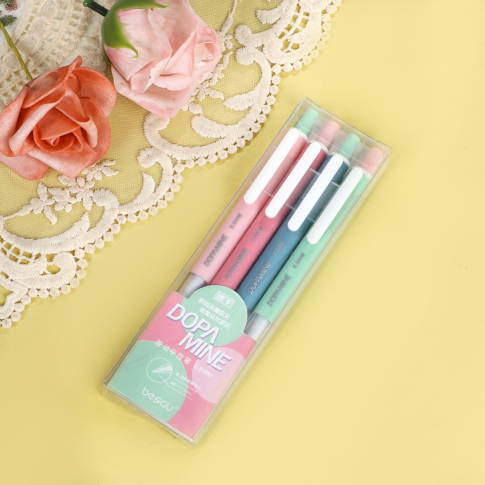 Gel Pen - Dopamine Plastic Free With Black Replaceable Core