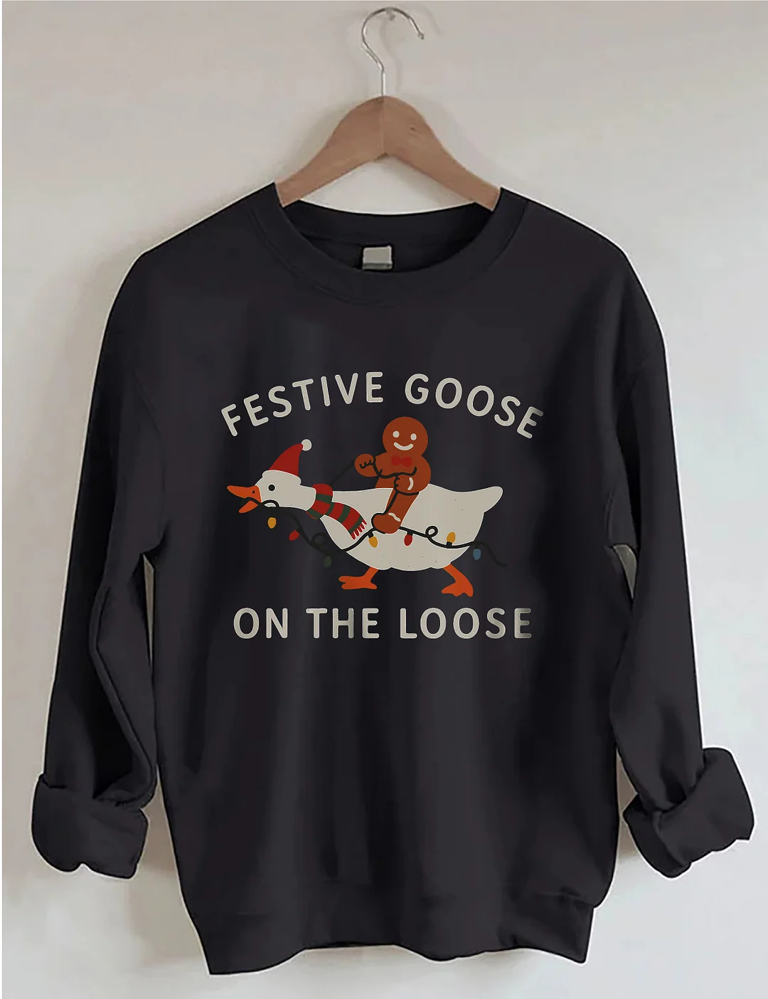 Festive Goose On The Loose Sweatshirt