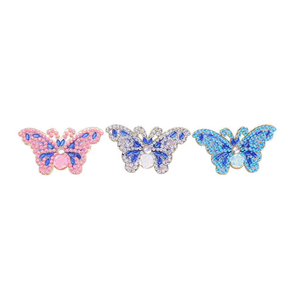 

3pcs Butterfly Brooch-DIY Creative Diamond Fashion Accessories, 501 Original