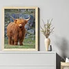 Highland Cow-11CT Stamped Cross Stitch 40*50cm