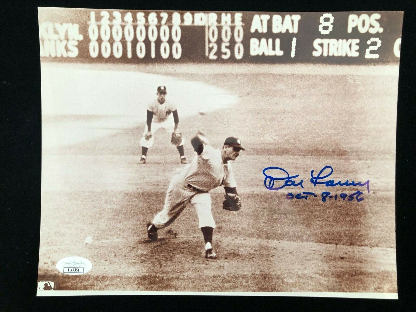 Don Larsen Signed Autographed Perfect World Series Game Photo Poster painting JSA - NY Yankees